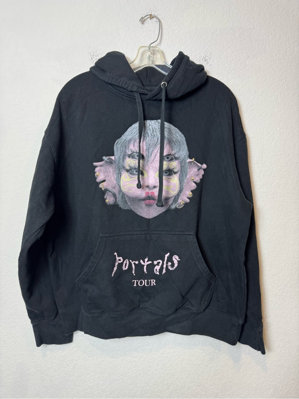 Melanie Martinez Black Graphic Crewneck Hoodie Sweater - 'Portals Tour' Size L